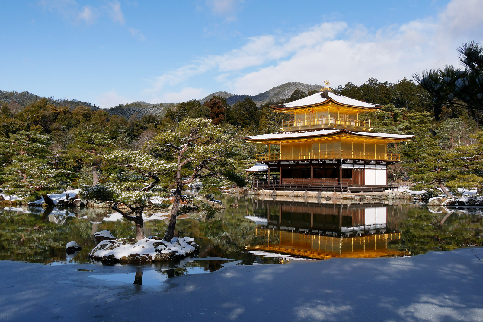 冬の京都三景 金閣寺